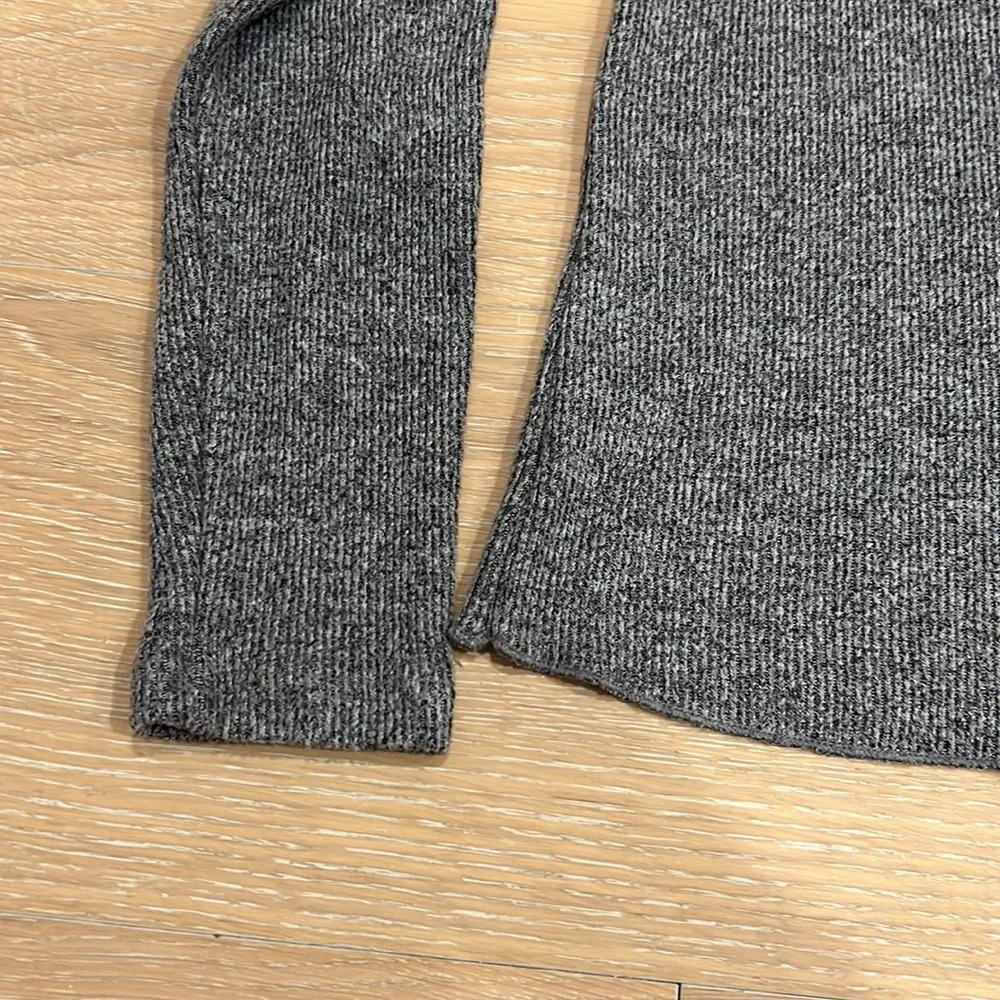 Target Casual Gray Henley Thermal Knit Sweater Top Long Sleeve Ski Base Layer - Picture 5 of 7